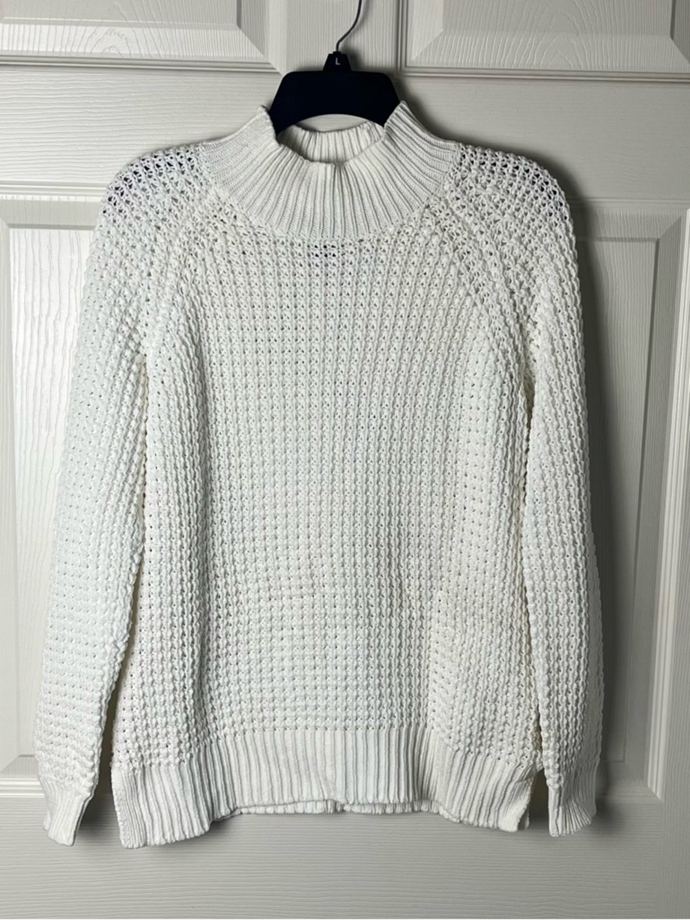 Classic Women's White Knit Sweater